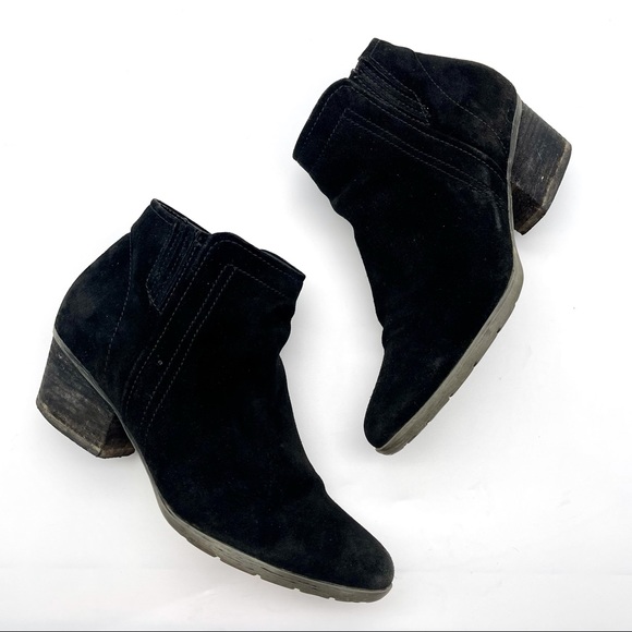 Blondo Shoes - Blondo Black Suede Waterproof Ankle Booties